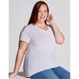 Ladies Curves Slub T-Shirt