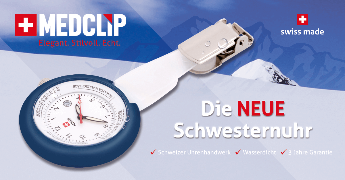 Swiss MedClip Marine-Blau Banner